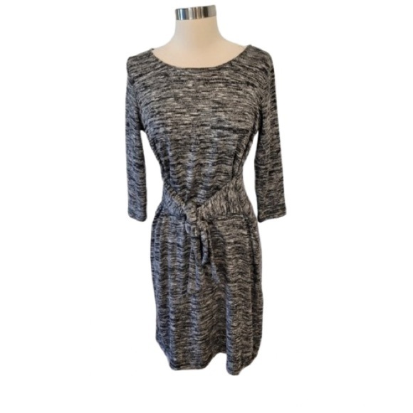 L Love Elegant Charcoal Long Sleeve Dress - Picture 1 of 4